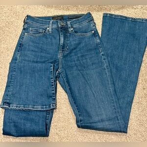 Banana Republic Women's High-Rise Flare Leg Blue Jeans